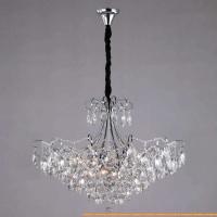 Подвесная люстра Евросвет 10080/12 с хрусталем (хром/прозрачный хрусталь strotskis) картинка