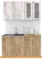 Кухня Интерлиния Мила 14 (дуб белый-дуб золотой-дуб бунратти) картинка