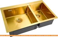 Кухонная мойка ZorG SZR-78-2-51-L (бронзовый) картинка