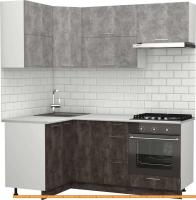 Кухня S-Company Клео крафт 1.2x1.9 левая (ателье темное/ателье светлое) картинка