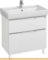 Тумба под умывальник Акватон Дакота 80 1A202901DAAY0 (белый/выбел. дер) картинка