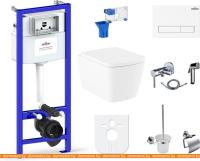 Унитаз Lavinia Boho Relfix Aveo Rimless 10 в 1 98010085 (белый пластик) картинка