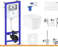 Унитаз Lavinia Boho Relfix Aveo Rimless 10 в 1 98010181 (белый пластик) картинка