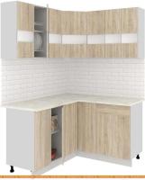 Кухня Кортекс-мебель Корнелия Экстра 1.5x1.4м (дуб сонома/королевский опал) картинка