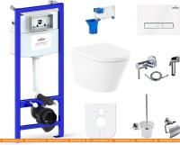 Унитаз Lavinia Boho Relfix Biore Rimless 10 в 1 98010069 (белое стекло) картинка