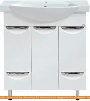 Тумба под умывальник Misty Лаванда 105 (2 ящика, белый) картинка