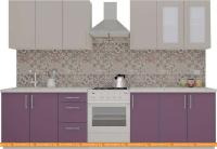Кухня ВерсоМебель ВерсоЛайн 1-2.4 (кашемир/виола) картинка