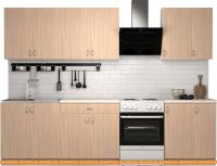 Кухня S-Company Клео лайт 2.3 (дуб молочный/дуб молочный) картинка