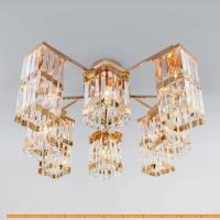 Потолочная люстра Евросвет Strotskis 10100/8 (Золото-Прозрачный хрусталь) картинка