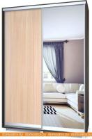 Шкаф-купе Modern Роланд 1500 (600) (дуб млечный/зеркало/венге) картинка