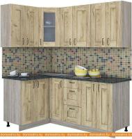 Кухня Интерлиния Мила Хольц 12x19 (дуб золотой) картинка