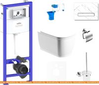 Унитаз Lavinia Boho Relfix Bell Pro Rimless 9 в 1 75110288 (statuary иск. камень) картинка