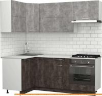 Кухня S-Company Клео крафт 1.2x2.1 левая (ателье темное/ателье светлое) картинка