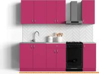 Кухня Сивирин-Компани Клео колор 1,8 (малиновый\малиновый) картинка