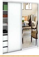 Шкаф-купе Кортекс-мебель Сенатор ШК11 Классика ДСП с зеркалом (белый) картинка