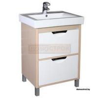 Тумба Aquanet Гретта 60 с двумя ящикамиСветлый дуб картинка