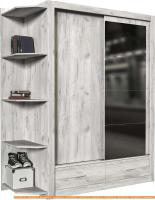 Шкаф-купе Интерлиния Лима-2 (дуб белый) картинка