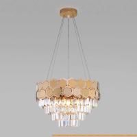 Подвесная люстра Евросвет Ariana 10113/5 (золото/прозрачный хрусталь) картинка