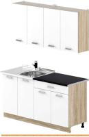 Кухня Славянская столица 24-2 (дуб сонома/белый) картинка