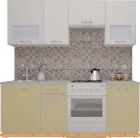 Кухня ВерсоМебель ЭкоЛайт-6 2.1 (белый/персик) картинка