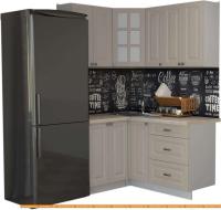 Кухня Интерлиния Мила Деко 1.2x1.5 (луна/травертин серый) картинка