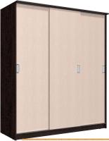 Шкаф-купе Интерлиния Неаполь АН-012-20-00 БФ (дуб молочный/дуб венге) картинка