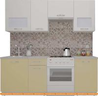 Кухня ВерсоМебель ЭкоЛайт-6 2.2 (белый/персик) картинка