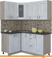 Кухня Интерлиния Мила Хольц 12x17 (дуб белый) картинка