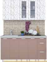 Кухня Интерлиния Арт Мила 15 (арт шоколад) картинка