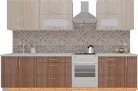 Кухня ВерсоМебель ВерсоЛайн 6-2.5 (ясень шимо светлый/ясень шимо темный) картинка