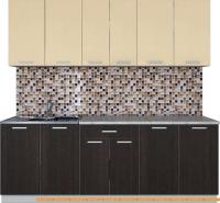 Кухня Интерлиния Мила Лайт 2.2 (ваниль/дуб венге) картинка