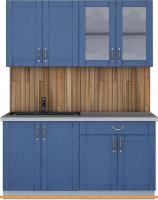 Кухня Интерлиния Мила Крафт 1.6А (дуб лазурный) картинка