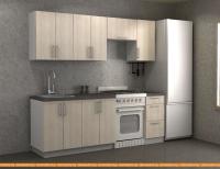 Кухня ЗОВ Сегед прямая 2.2 м (дуб гладстоун верт) картинка