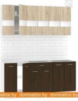 Кухня Кортекс-мебель Корнелия Экстра 1.8 без столешницы (дуб сонома/венге) картинка