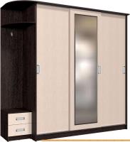 Шкаф-купе Интерлиния Андора АН20.01.03 (дуб молочный/дуб венге) картинка