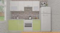 Кухня ВерсоМебель ЭкоЛайт-6 2.3 (белый/нежно-зеленый) картинка