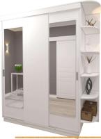 Шкаф-купе ЭлиГард Лагуна ШЛ-08.П.2 (белый) картинка