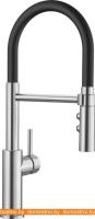 Смеситель Blanco Catris-S Flexo (черный/хром) картинка