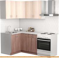 Кухня S-Company Клео лайт 1.2x1.4 левая (ясень шимо темный/ясень шимо светлый) картинка