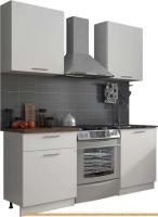 Кухня ЭлиГард Виктория 1.2м (белый/белый/дуб ланселот) картинка