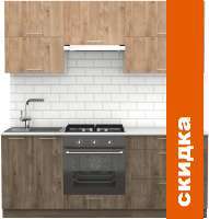 Кухня S-Company Клео крафт 2.0 (дуб харбор эспрессо/дуб харбор золото) картинка