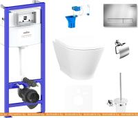 Унитаз Lavinia Boho Relfix Elegant Rimless 9 в 1 75110439 (хром пластик) картинка