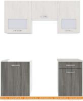 Кухня ВерсоМебель Эко-5 1.6 (северное дерево светлое/северное дерево темное) картинка