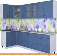 Кухня Интерлиния Мила Крафт 1.2x2.6 (дуб лазурный) картинка
