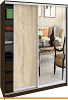 Шкаф-купе Кортекс-мебель Сенатор ШК11 Классика ДСП с зеркалом (венге/дуб сонома) картинка