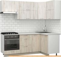 Кухня S-Company Клео крафт 1.2x2.1 правая (сосна лофт кремовая/сосна лофт белая) картинка
