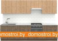 Кухня S-Company Клео крафт 3.0 (гикори темный/гикори натуральный) картинка