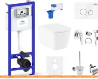 Унитаз Lavinia Boho Relfix Aveo Rimless 10 в 1 98010191 (белое стекло) картинка