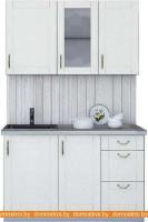 Кухня Интерлиния Мила Крафт 1.3Б (дуб полярный) картинка