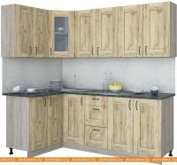 Кухня Интерлиния Мила Хольц 12x22 (дуб золотой) картинка